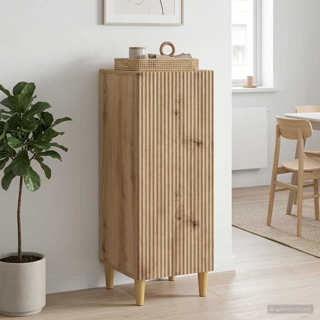 Sideboard Artisan-eg 33 x 34,5 x 90 cm Konstrueret træ