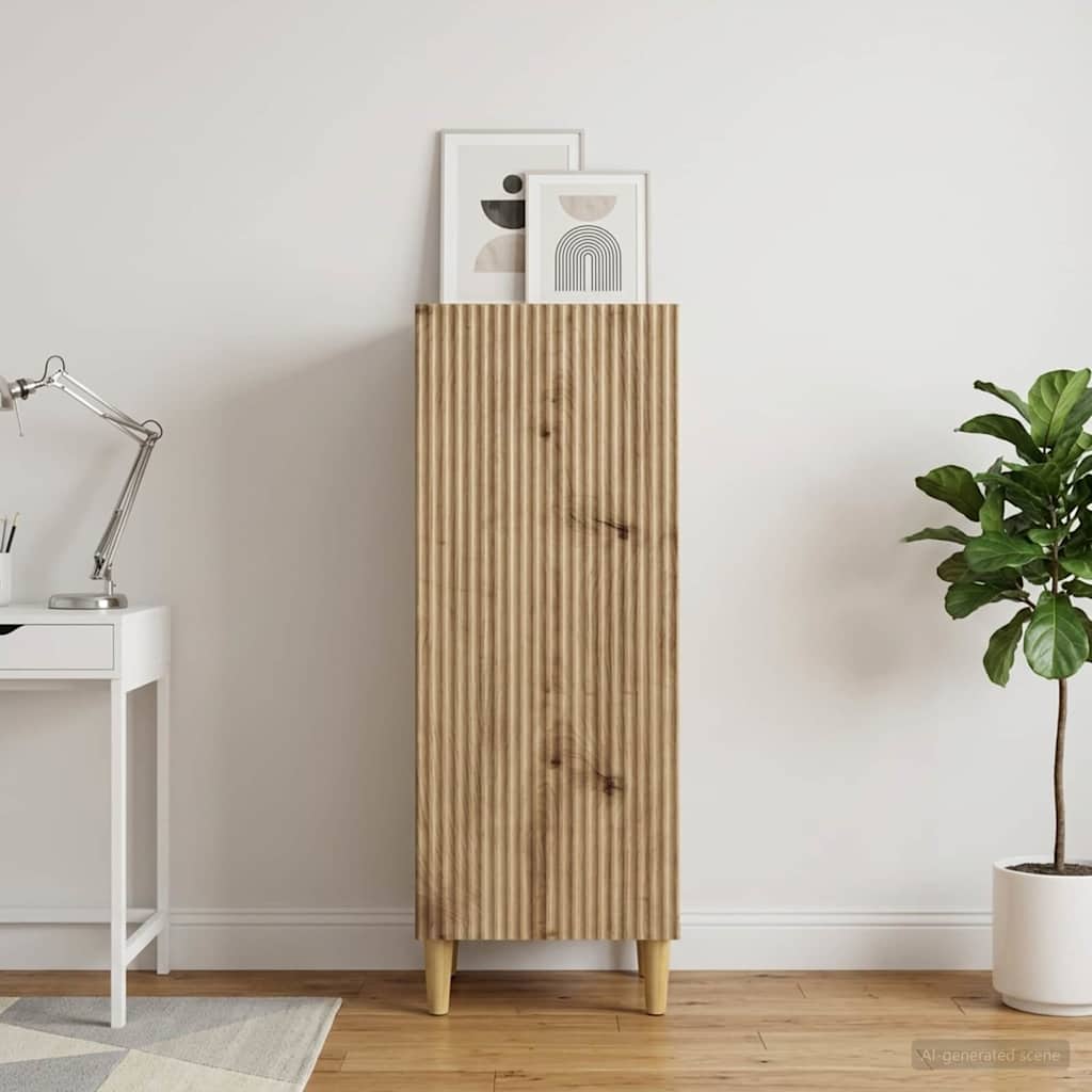 Sideboard Artisan-eg 33 x 34,5 x 90 cm Konstrueret træ