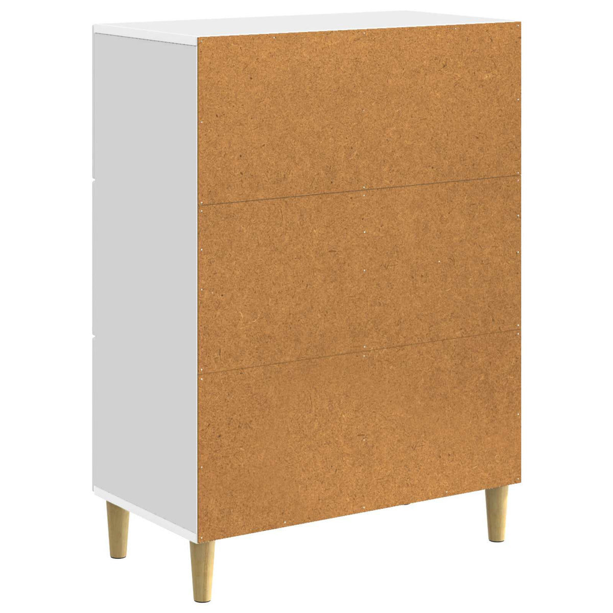 Sideboard Hvid 66 x 34,5 x 90 cm Konstrueret træ