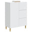 Sideboard Hvid 66 x 34,5 x 90 cm Konstrueret træ
