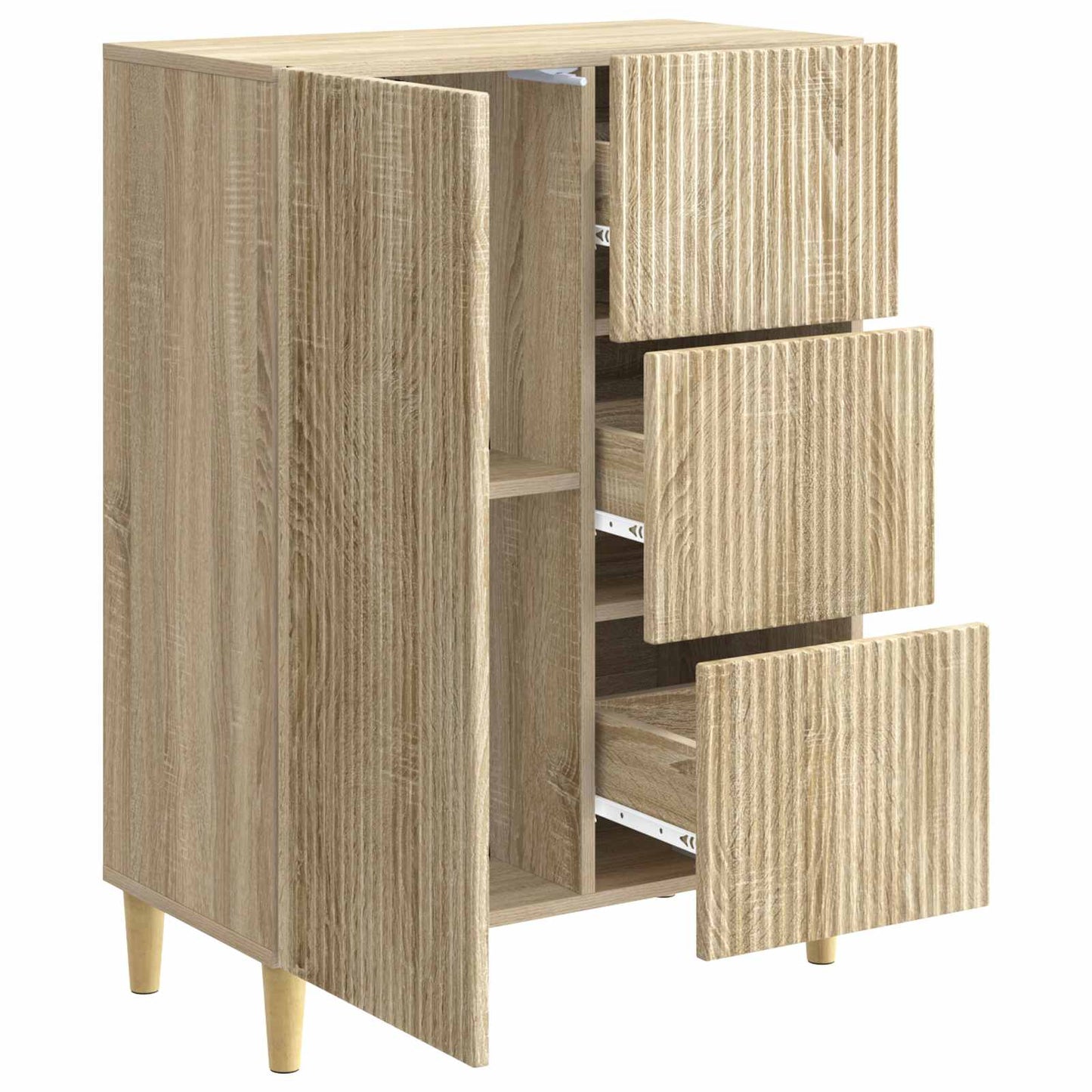 Sideboard Sonoma-eg 66 x 34,5 x 90 cm Konstrueret træ