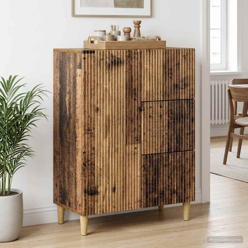 Sideboard Gammelt træ 66 x 34,5 x 90 cm Konstrueret træ