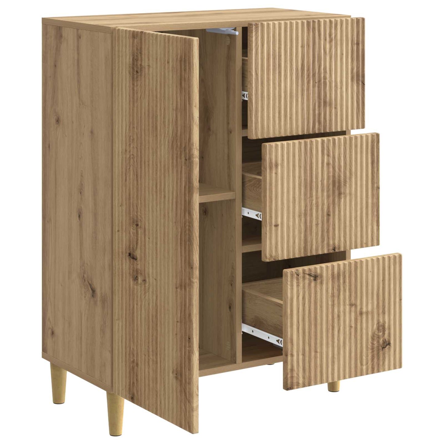 Sideboard Artisan-eg 66 x 34,5 x 90 cm Konstrueret træ