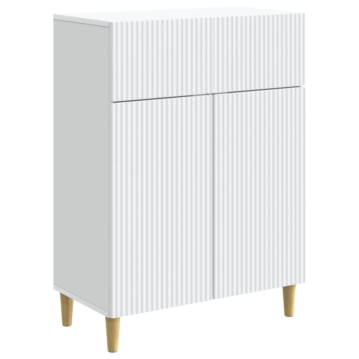 Sideboard Hvid 66 x 34,5 x 90 cm Konstrueret træ