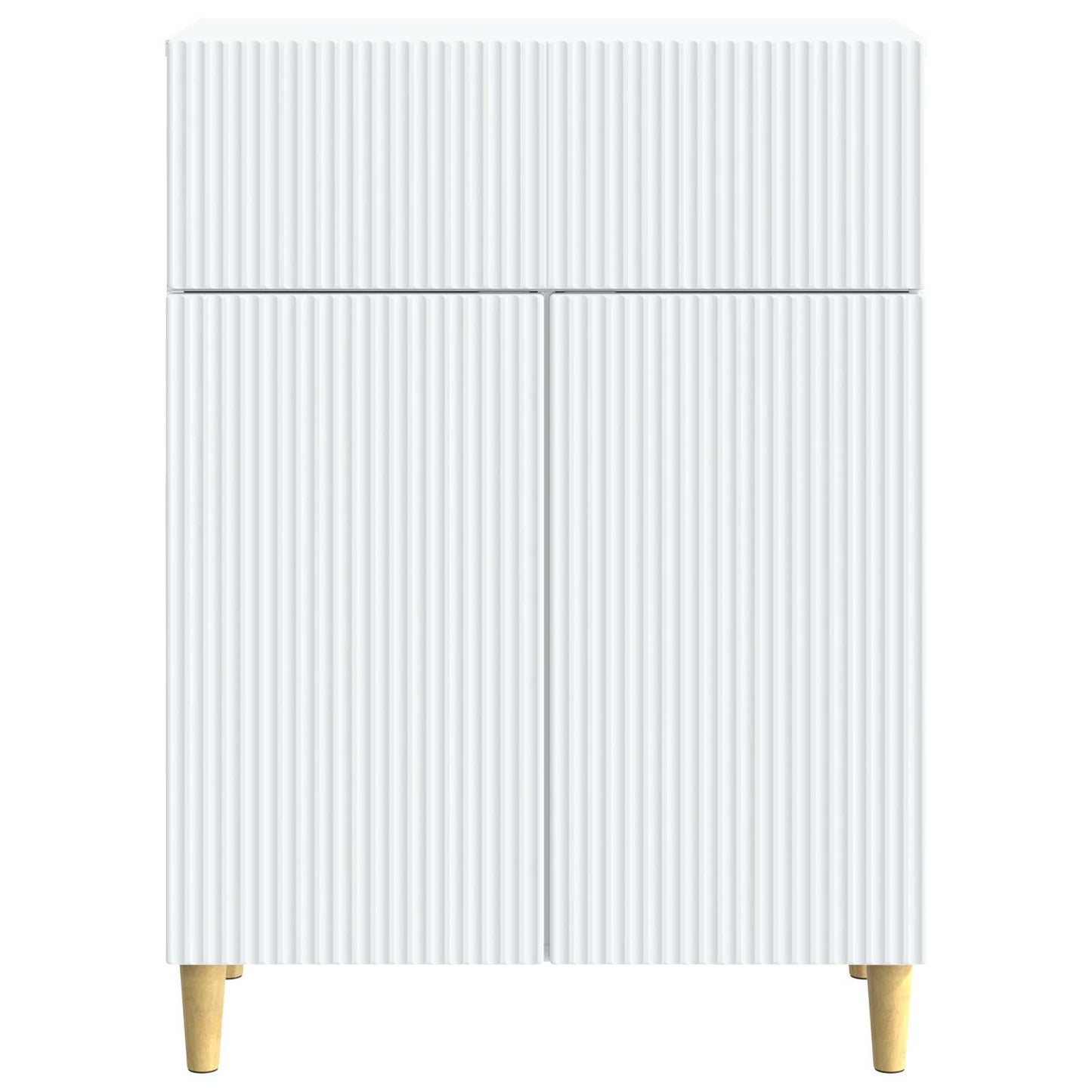 Sideboard Hvid 66 x 34,5 x 90 cm Konstrueret træ