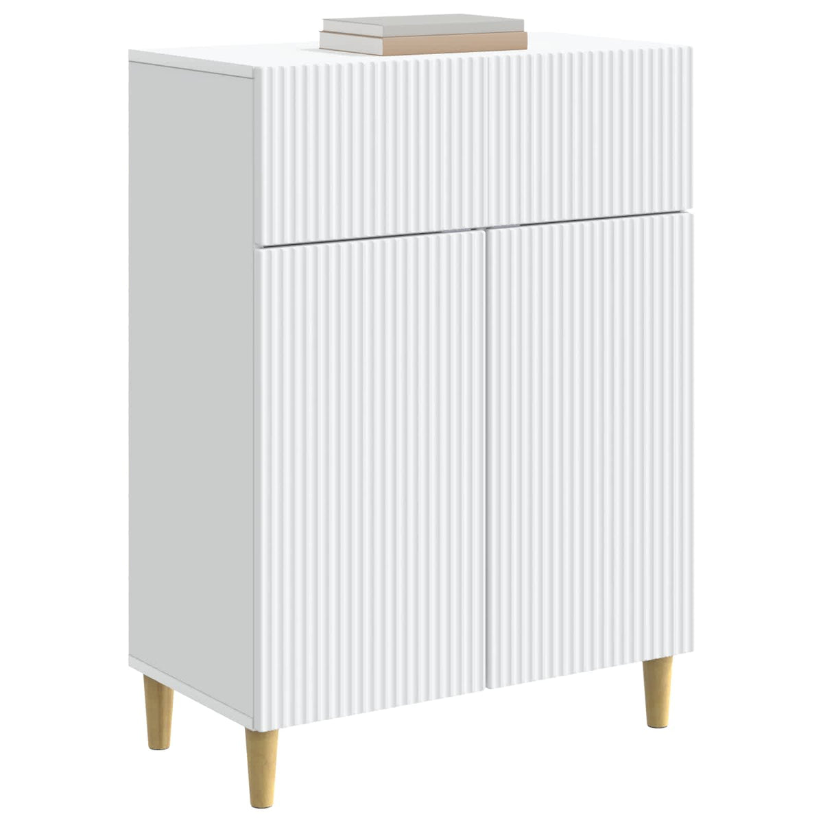 Sideboard Hvid 66 x 34,5 x 90 cm Konstrueret træ