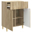 Sideboard Sonoma-eg 66 x 34,5 x 90 cm Konstrueret træ