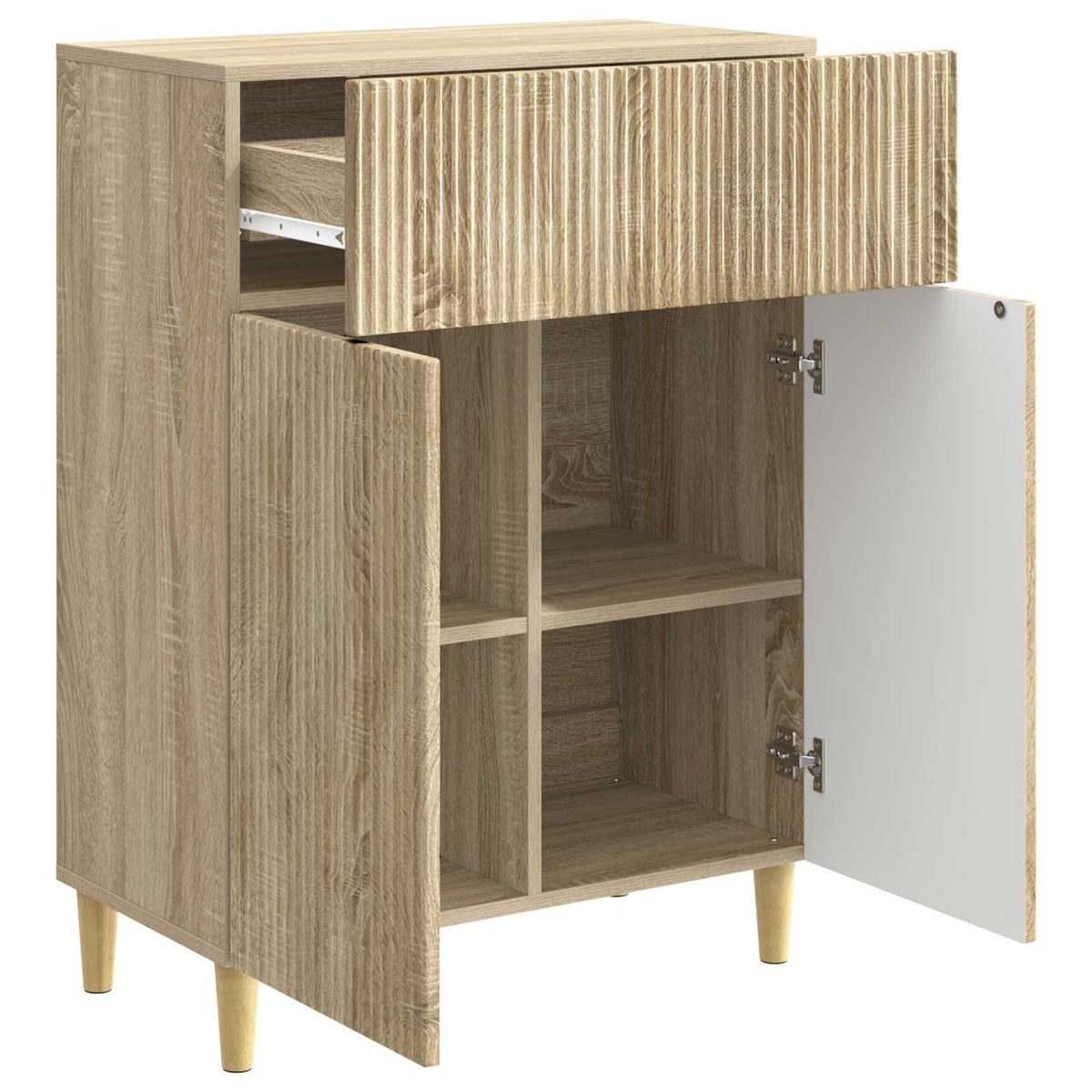 Sideboard Sonoma-eg 66 x 34,5 x 90 cm Konstrueret træ