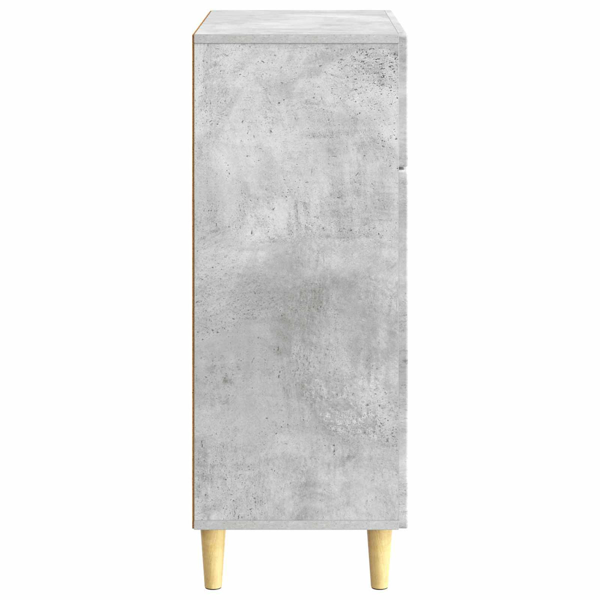 Sideboard med skuffe Betongrå 66 x 34,5 x 90 cm Konstrueret træ