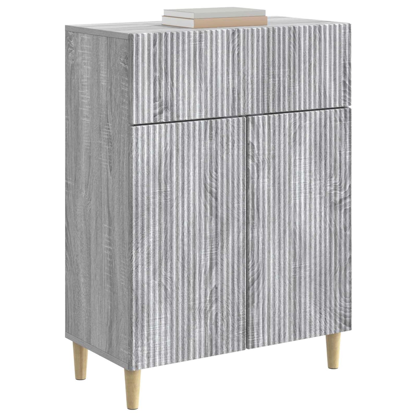 Sideboard Grå sonoma-eg 66 x 34,5 x 90 cm Konstrueret træ