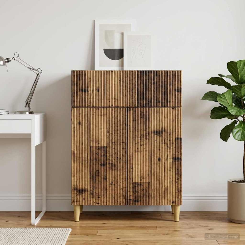 Sideboard Gammelt træ 66 x 34,5 x 90 cm Konstrueret træ