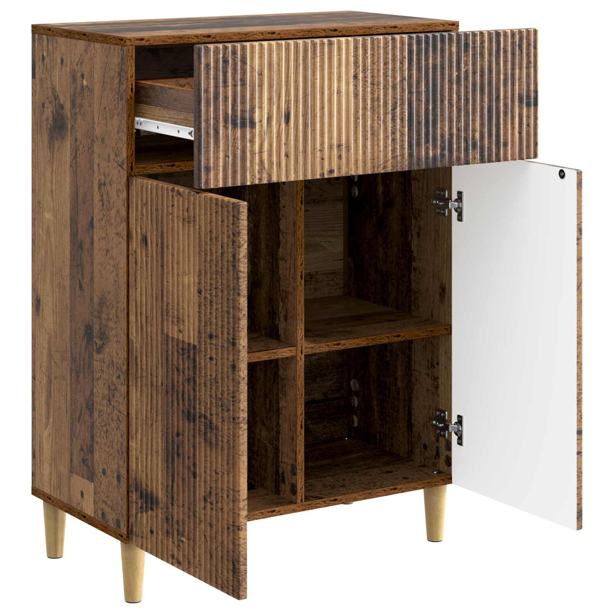 Sideboard Gammelt træ 66 x 34,5 x 90 cm Konstrueret træ