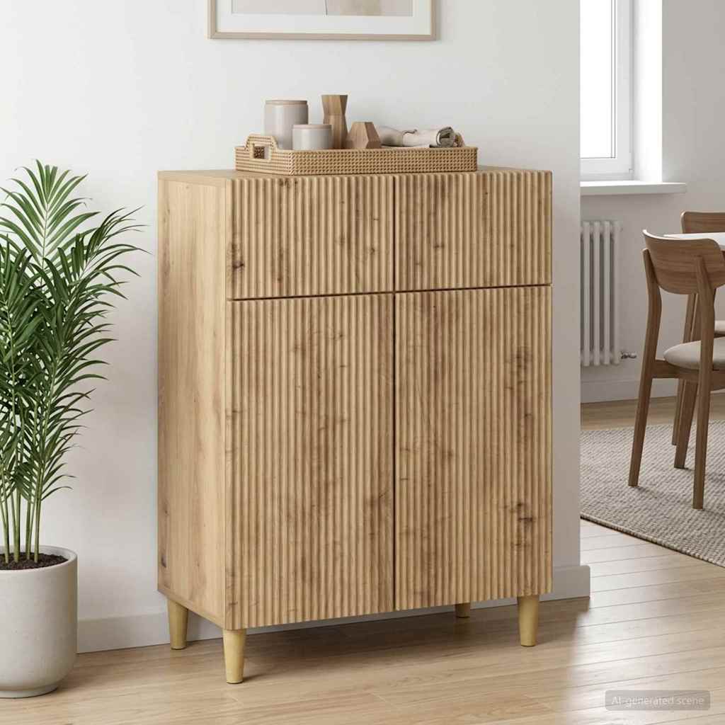 Sideboard Artisan-eg 66 x 34,5 x 90 cm Konstrueret træ