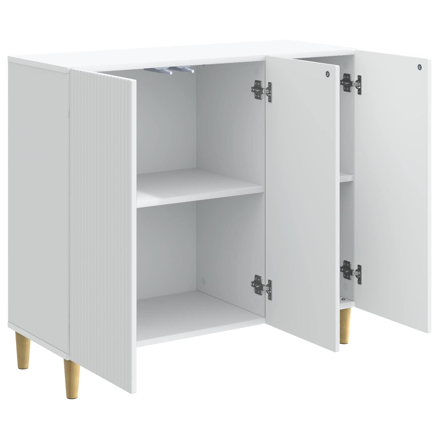 Sideboard Hvid 89 x 34,5 x 80 cm Konstrueret træ