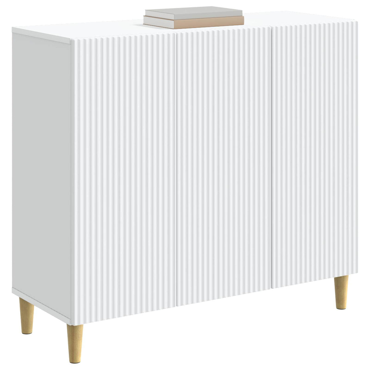 Sideboard Hvid 89 x 34,5 x 80 cm Konstrueret træ