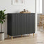 Sideboard Sort 89 x 34,5 x 80 cm Konstrueret træ