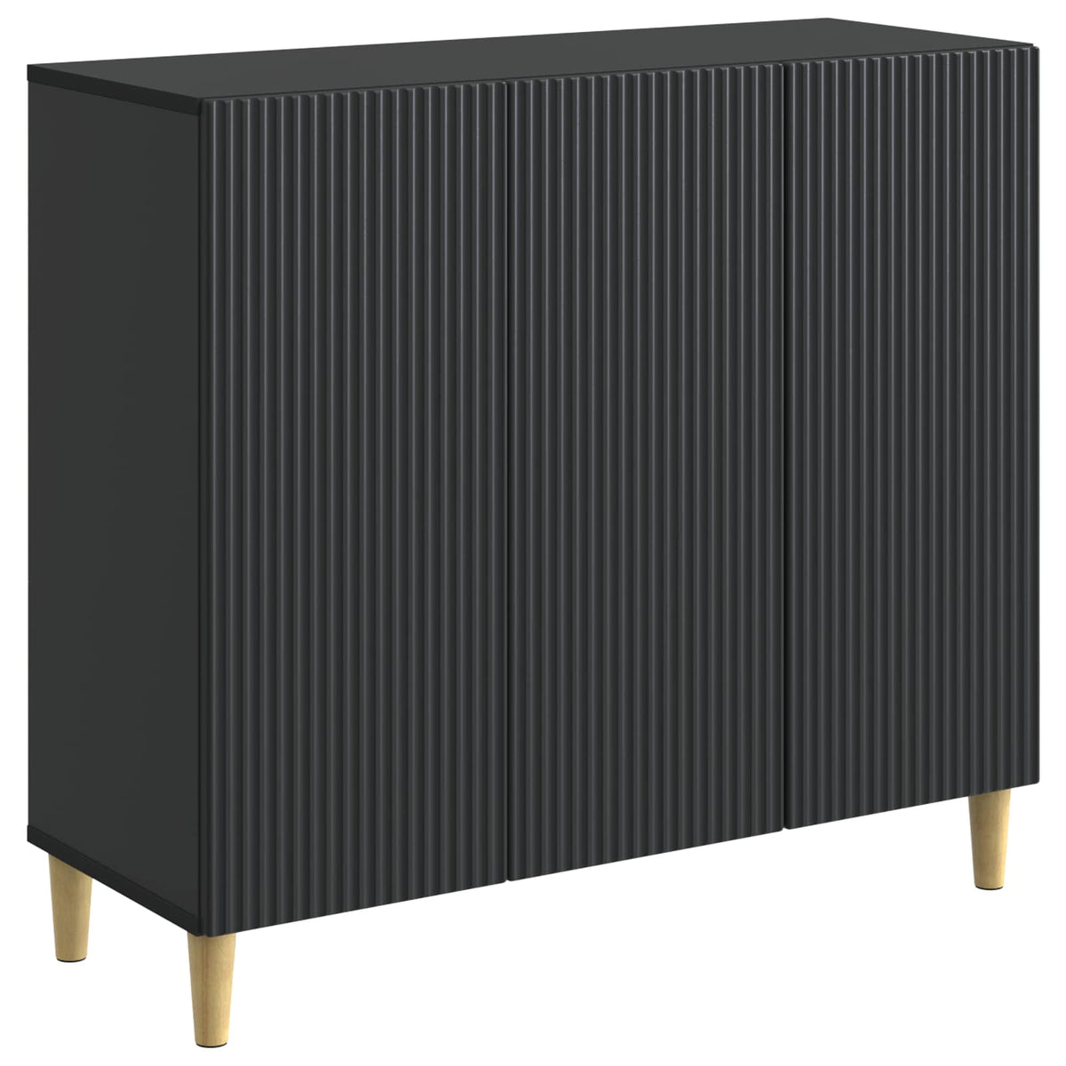 Sideboard Sort 89 x 34,5 x 80 cm Konstrueret træ