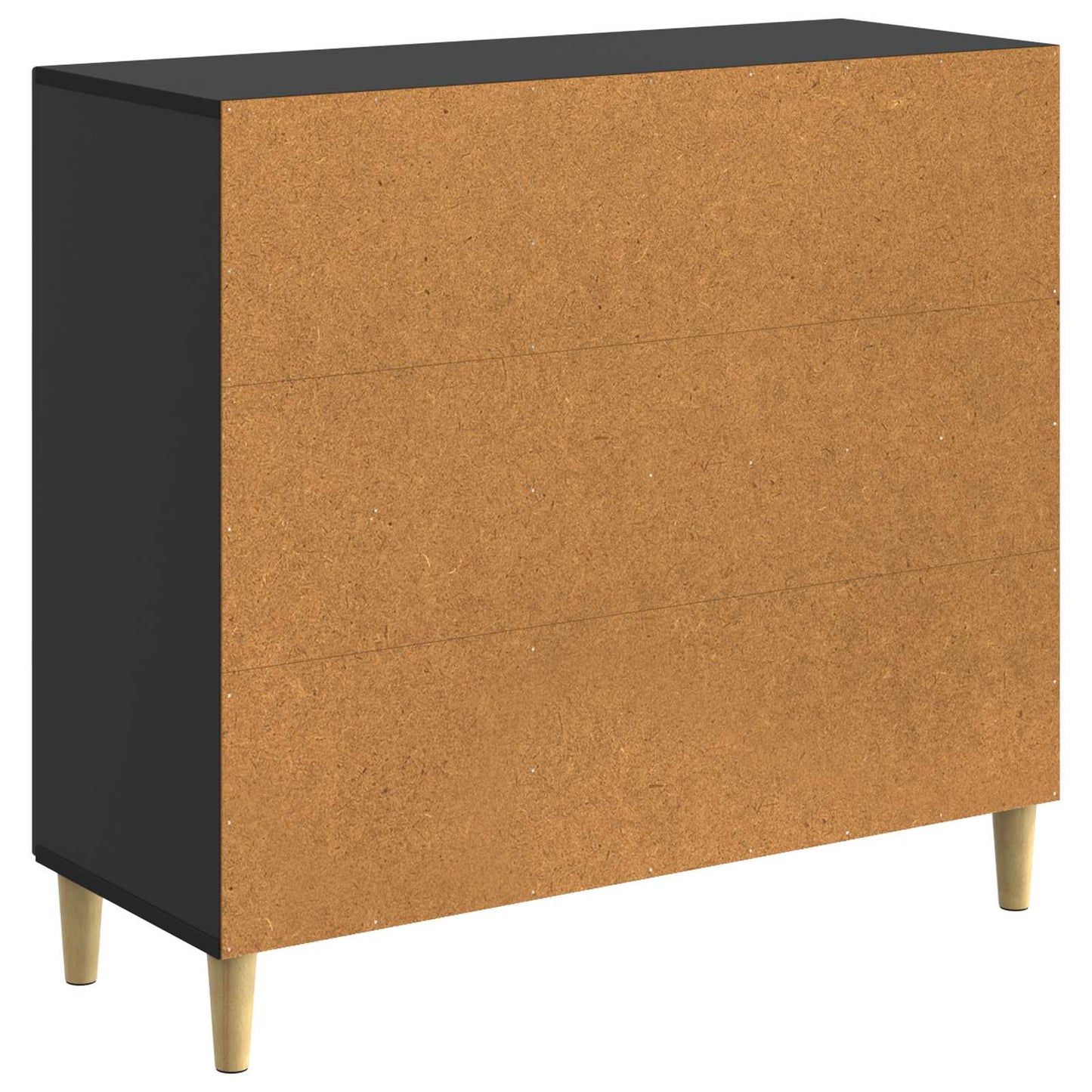 Sideboard Sort 89 x 34,5 x 80 cm Konstrueret træ
