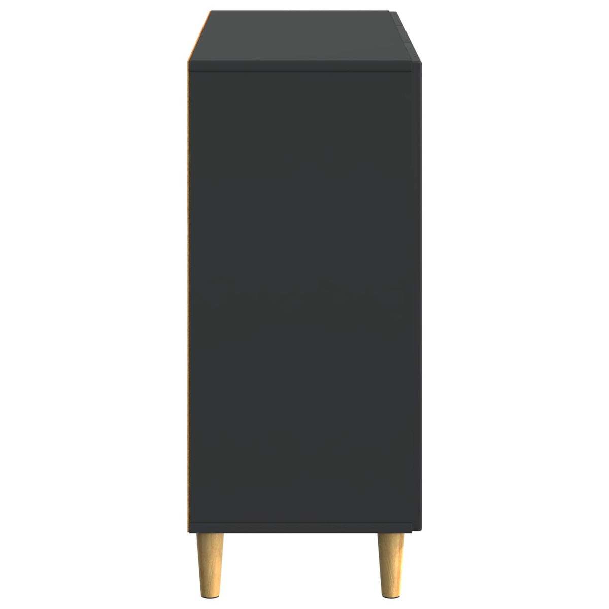 Sideboard Sort 89 x 34,5 x 80 cm Konstrueret træ