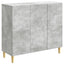 Sideboard Betongrå 89 x 34,5 x 80 cm Konstrueret træ