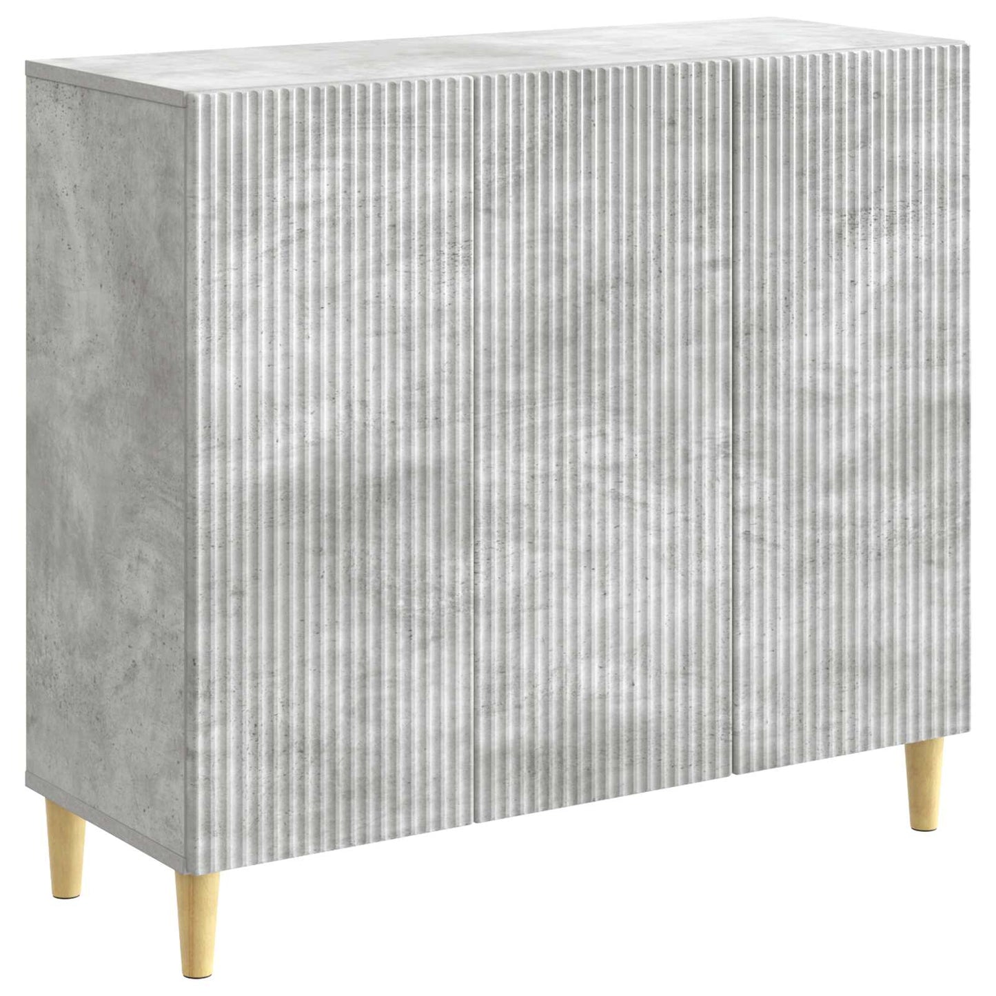 Sideboard Betongrå 89 x 34,5 x 80 cm Konstrueret træ
