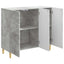 Sideboard Betongrå 89 x 34,5 x 80 cm Konstrueret træ
