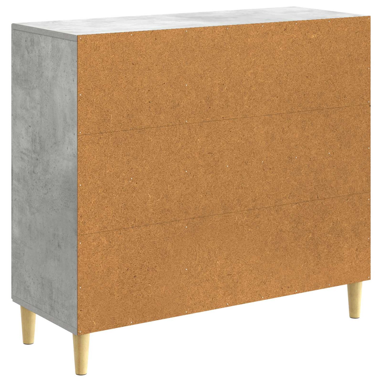 Sideboard Betongrå 89 x 34,5 x 80 cm Konstrueret træ