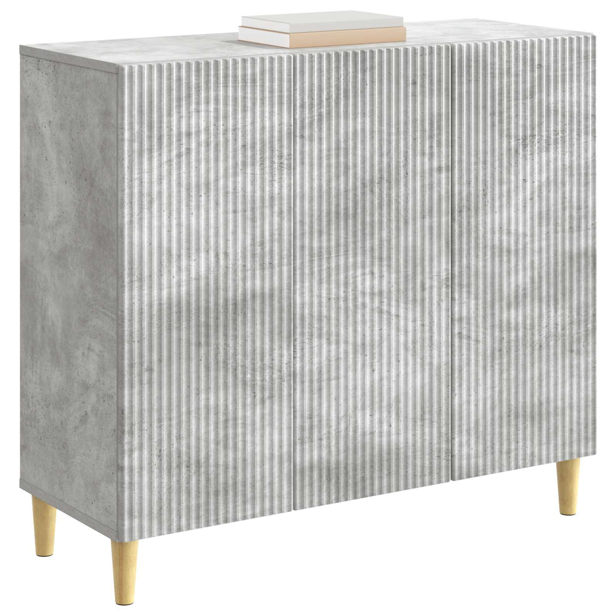 Sideboard Betongrå 89 x 34,5 x 80 cm Konstrueret træ