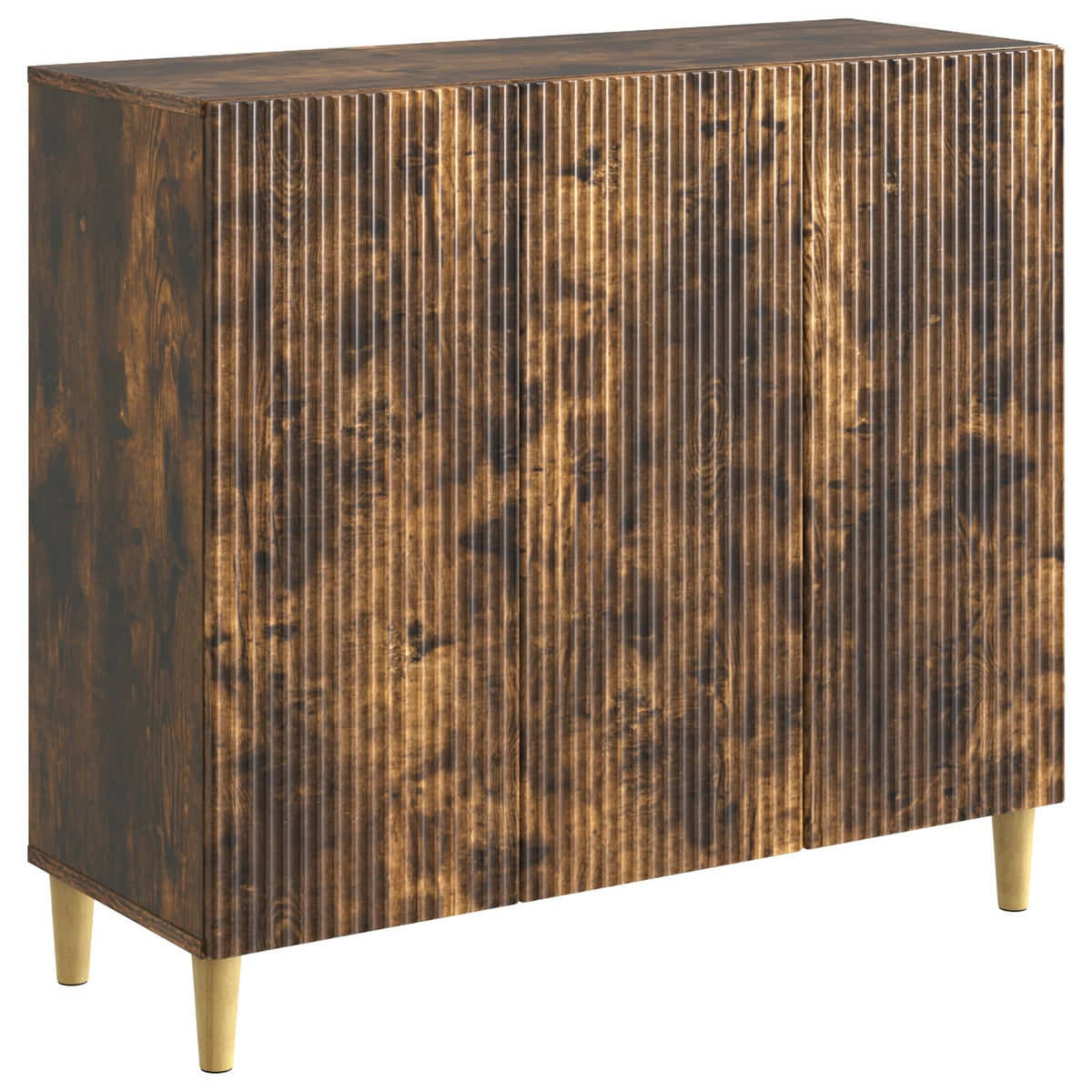 Sideboard Røget eg 89 x 34,5 x 80 cm Konstrueret træ