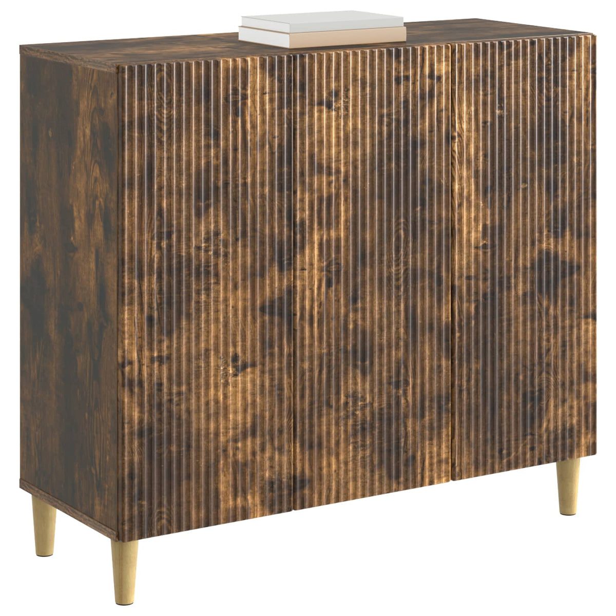 Sideboard Røget eg 89 x 34,5 x 80 cm Konstrueret træ