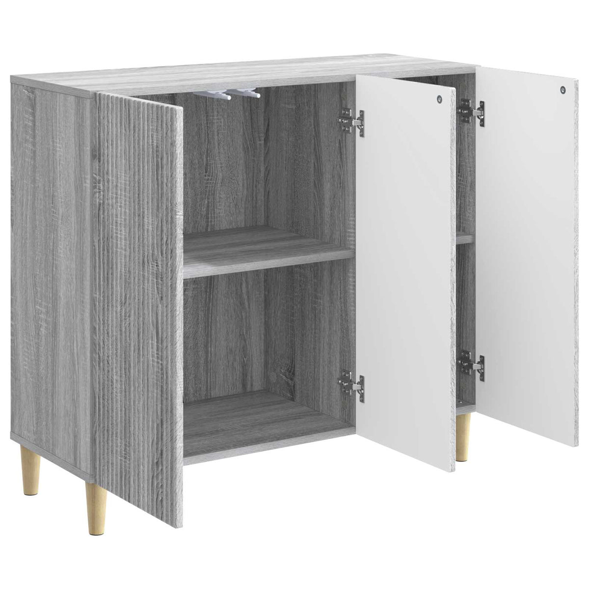 Sideboard Grå sonoma-eg 89 x 34,5 x 80 cm Konstrueret træ
