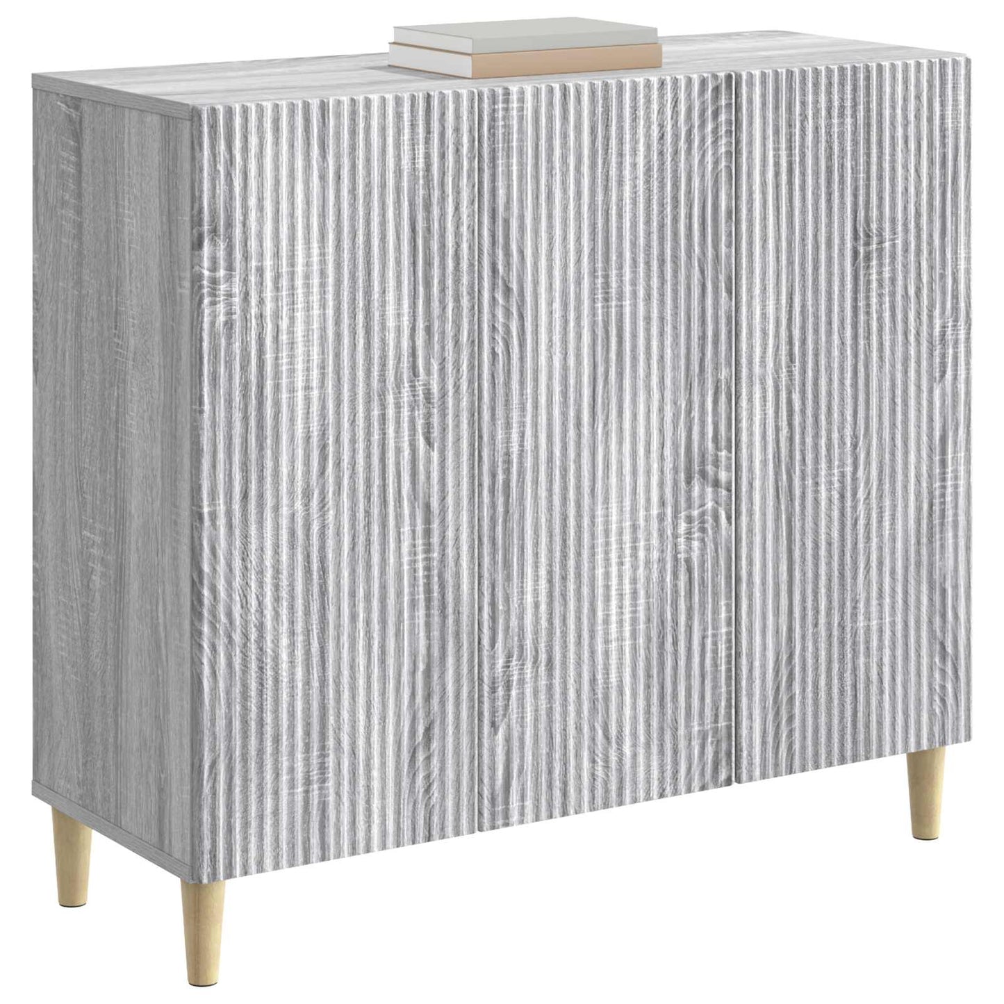 Sideboard Grå sonoma-eg 89 x 34,5 x 80 cm Konstrueret træ