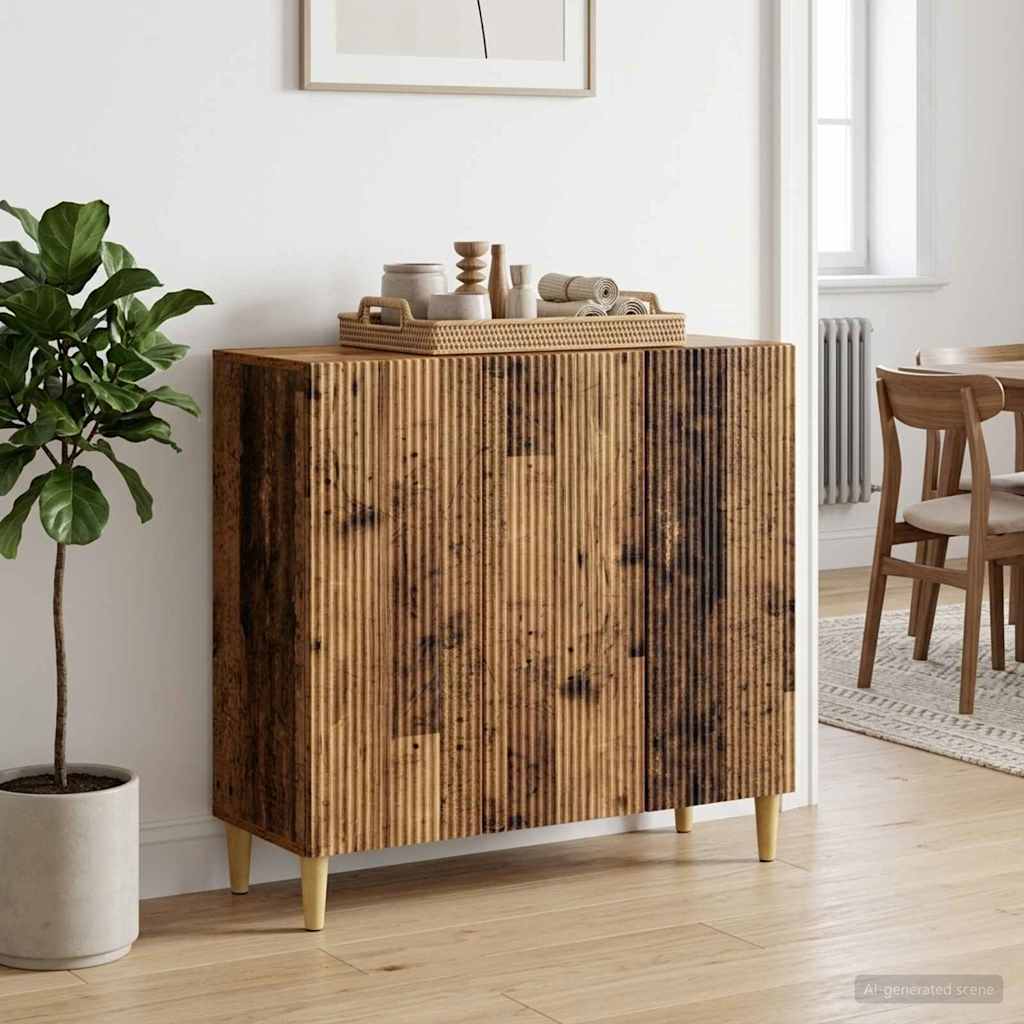 Sideboard Gammelt træ 89 x 34,5 x 80 cm Konstrueret træ