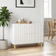 Sideboard Hvid 89 x 34,5 x 60 cm Konstrueret træ