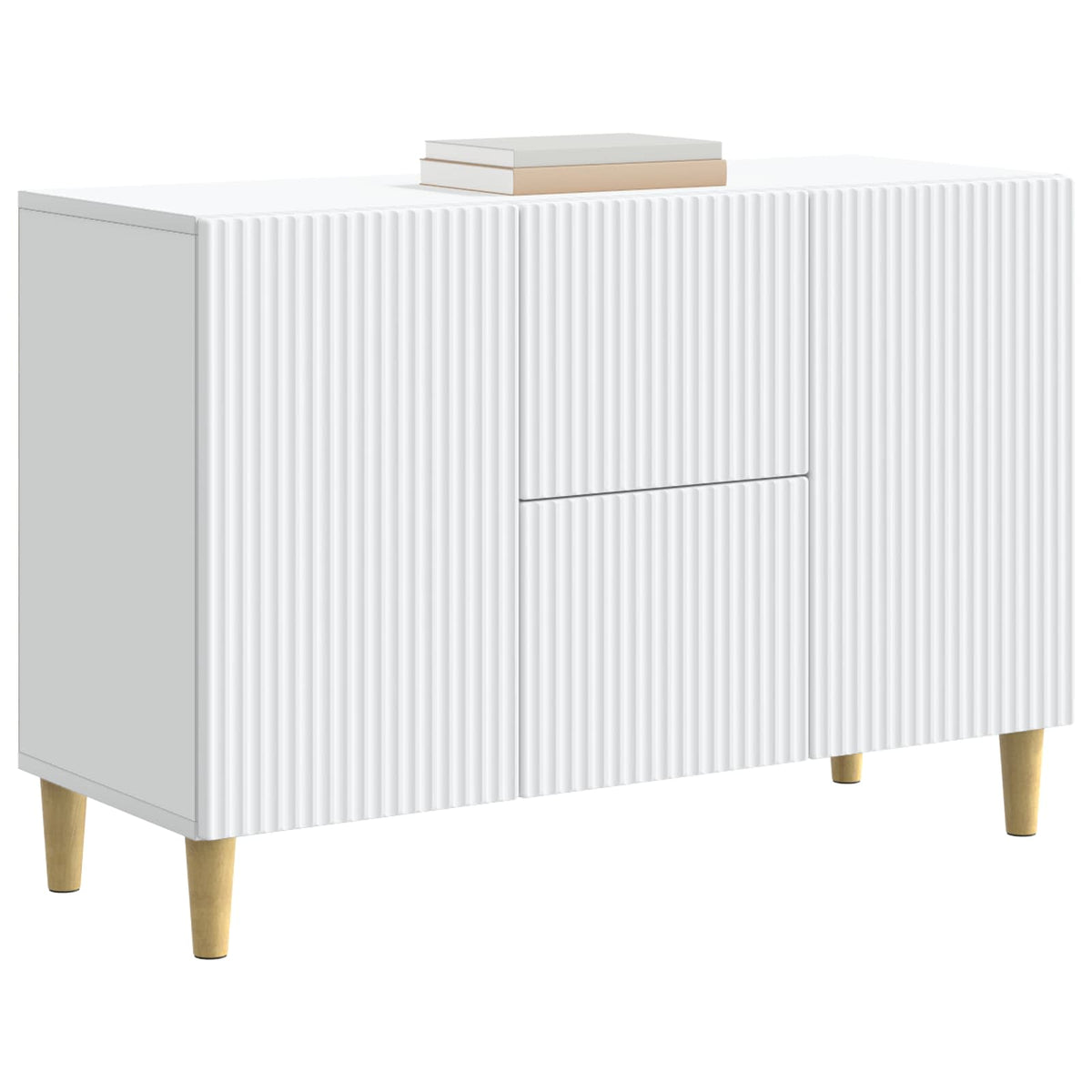 Sideboard Hvid 89 x 34,5 x 60 cm Konstrueret træ