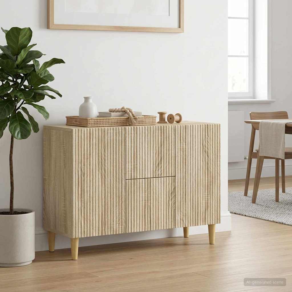 Sideboard Sonoma-eg 89 x 34,5 x 60 cm Konstrueret træ