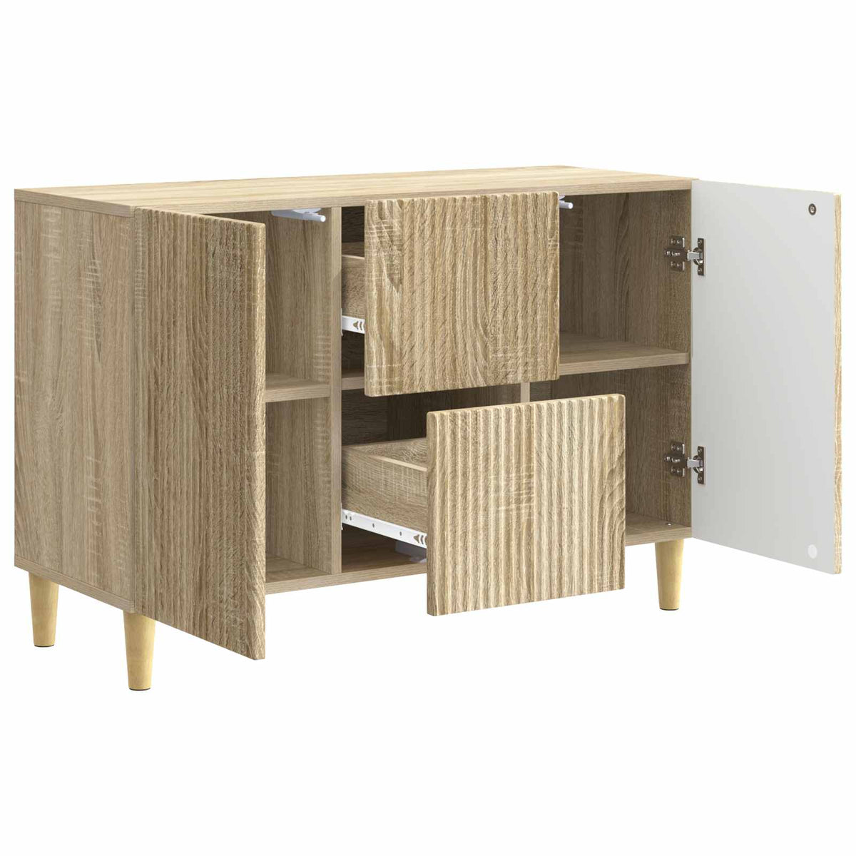 Sideboard Sonoma-eg 89 x 34,5 x 60 cm Konstrueret træ