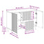 Sideboard Sonoma-eg 89 x 34,5 x 60 cm Konstrueret træ