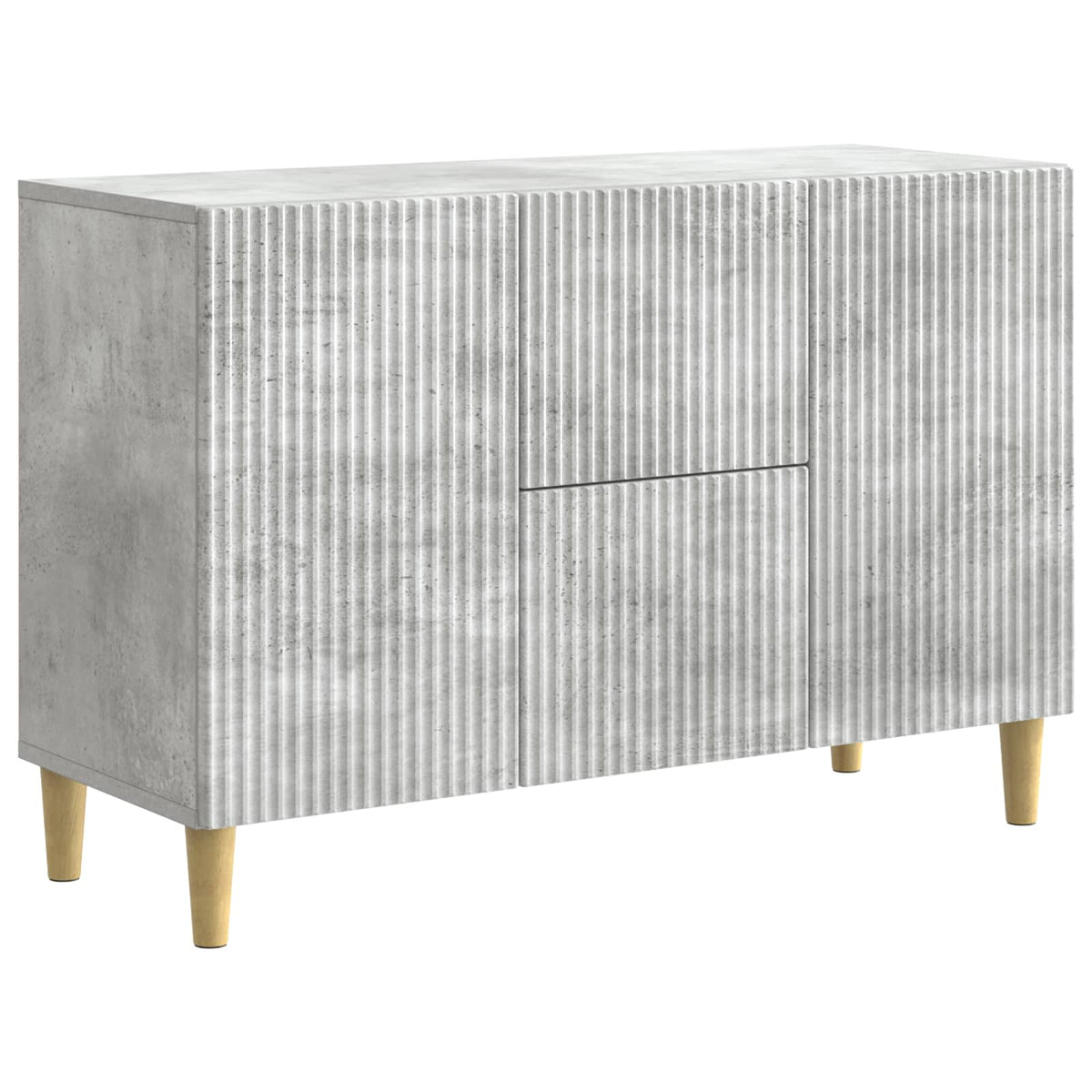 Sideboard Betongrå 89 x 34,5 x 60 cm Konstrueret træ