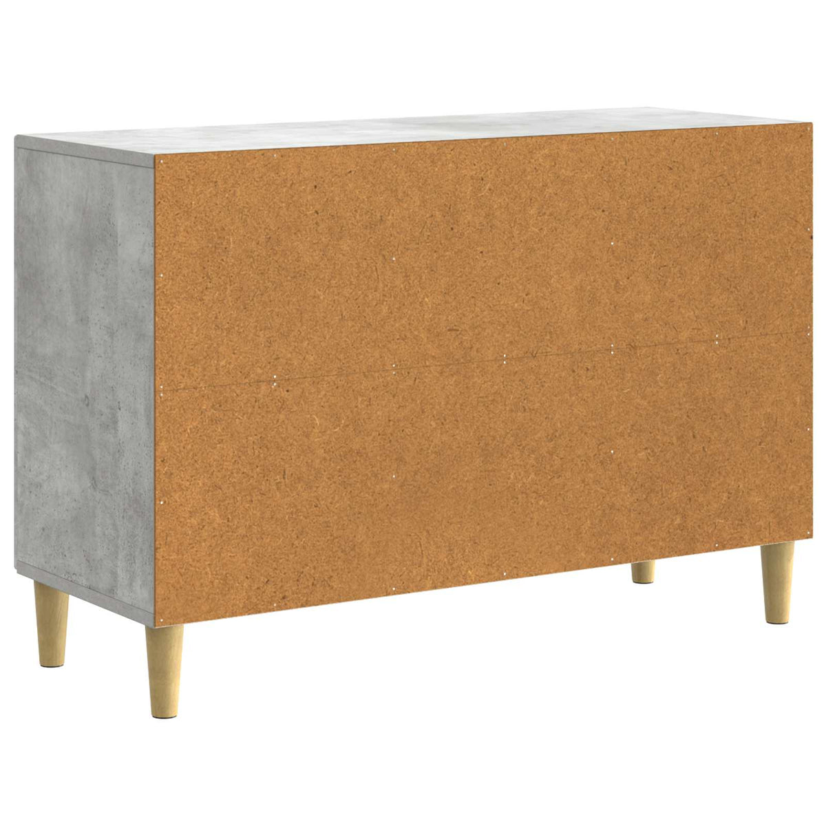 Sideboard Betongrå 89 x 34,5 x 60 cm Konstrueret træ