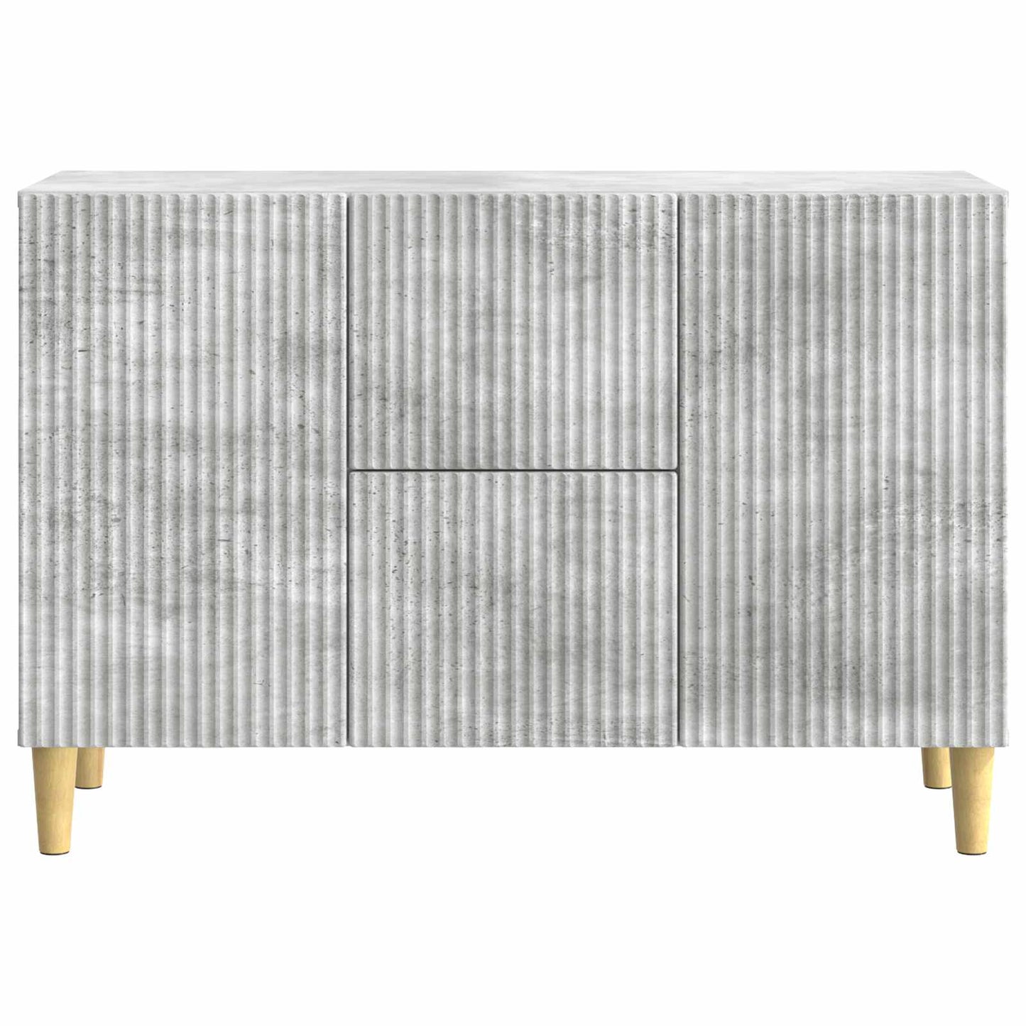 Sideboard Betongrå 89 x 34,5 x 60 cm Konstrueret træ