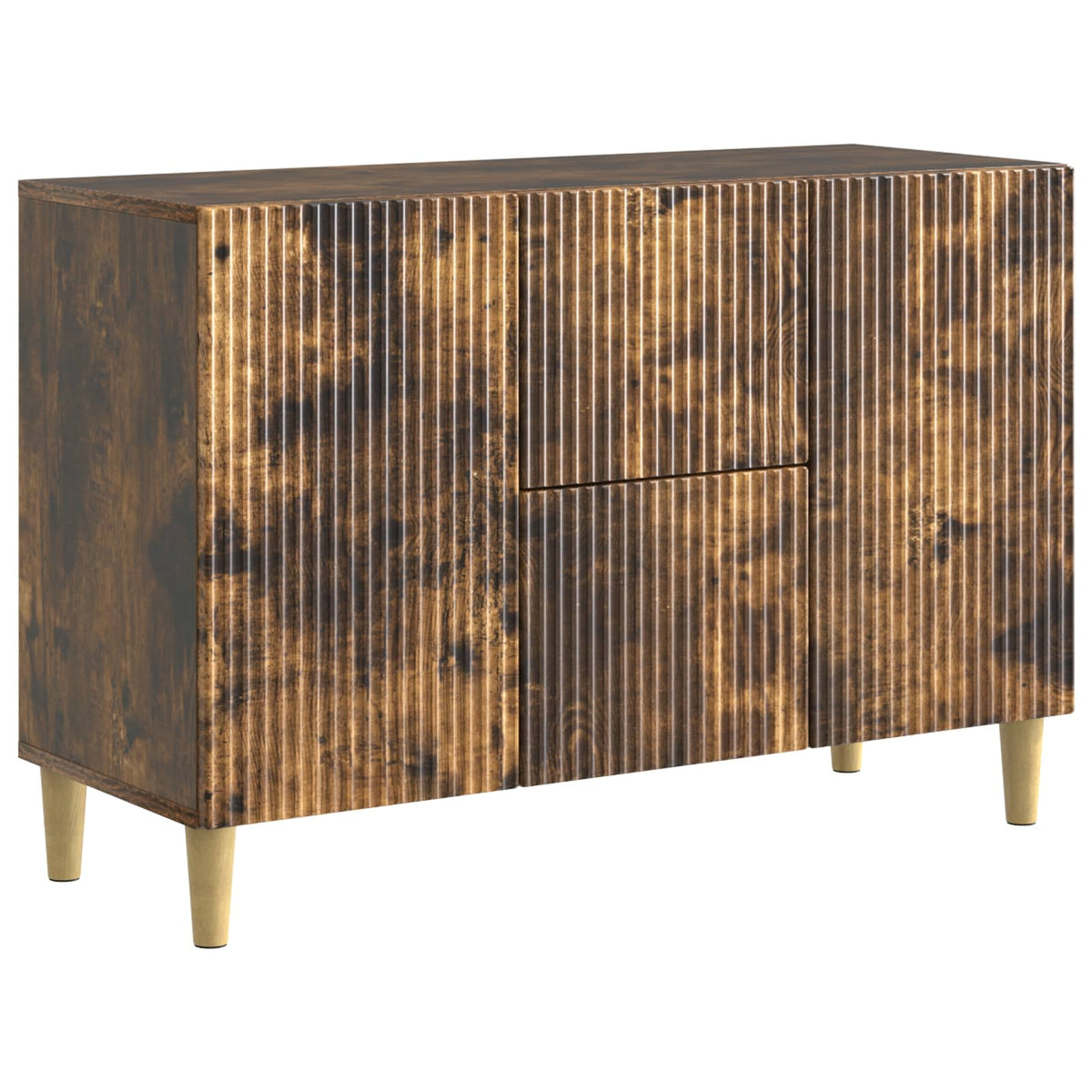 Sideboard Røget eg 89 x 34,5 x 60 cm Konstrueret træ