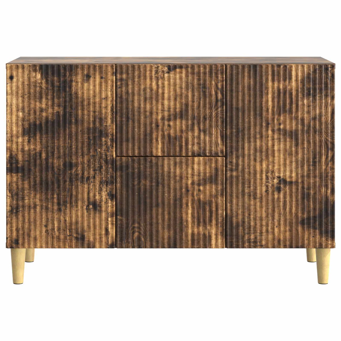 Sideboard Røget eg 89 x 34,5 x 60 cm Konstrueret træ