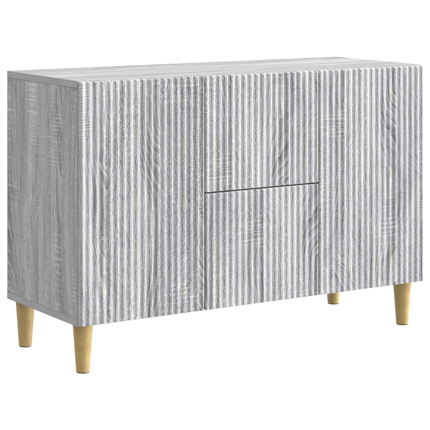 Sideboard Grå sonoma-eg 89 x 34,5 x 60 cm Konstrueret træ