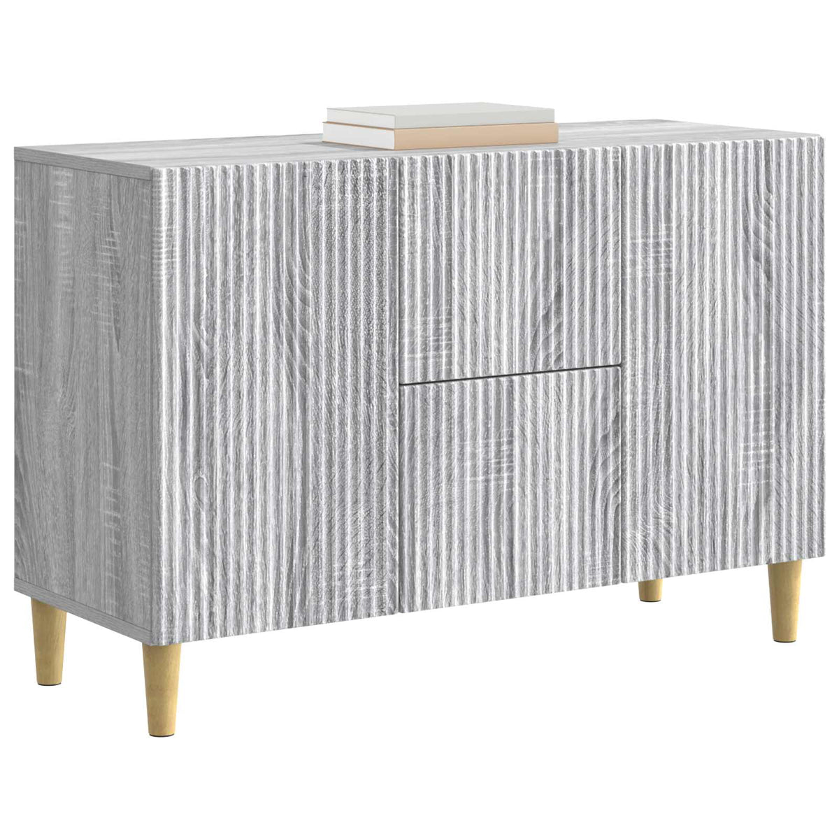 Sideboard Grå sonoma-eg 89 x 34,5 x 60 cm Konstrueret træ