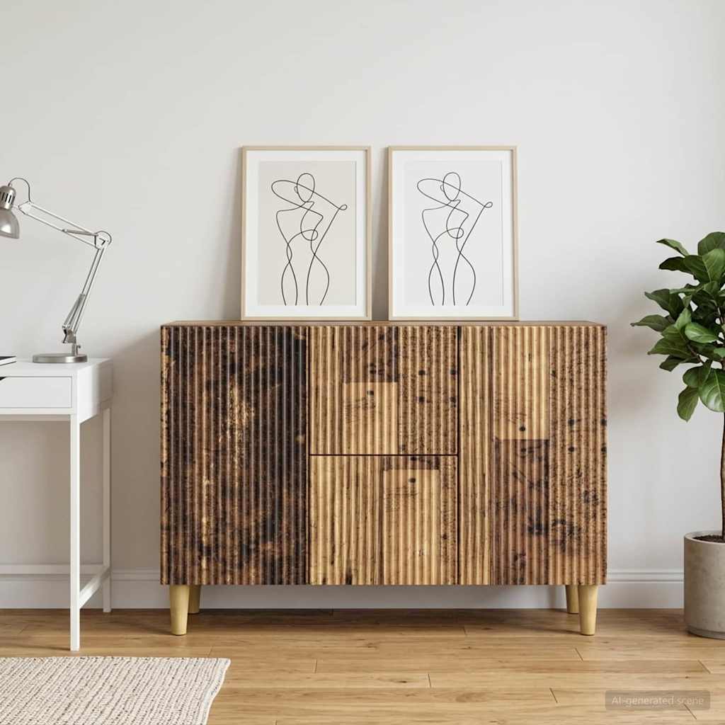 Sideboard Gammelt træ 89 x 34,5 x 60 cm Konstrueret træ