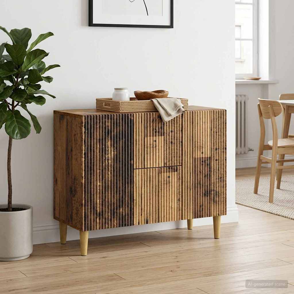 Sideboard Gammelt træ 89 x 34,5 x 60 cm Konstrueret træ