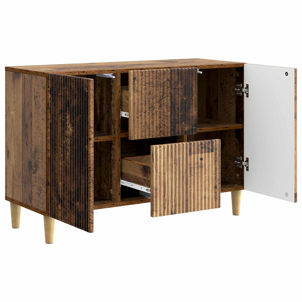 Sideboard Gammelt træ 89 x 34,5 x 60 cm Konstrueret træ