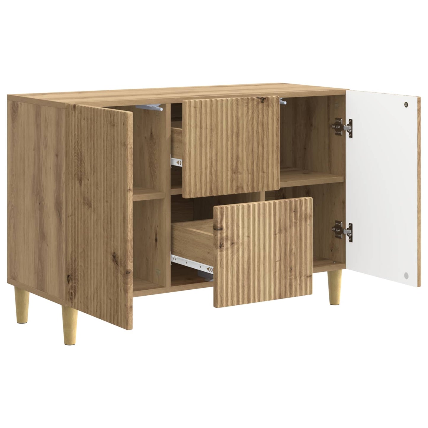 Sideboard Artisan-eg 89 x 34,5 x 60 cm Konstrueret træ