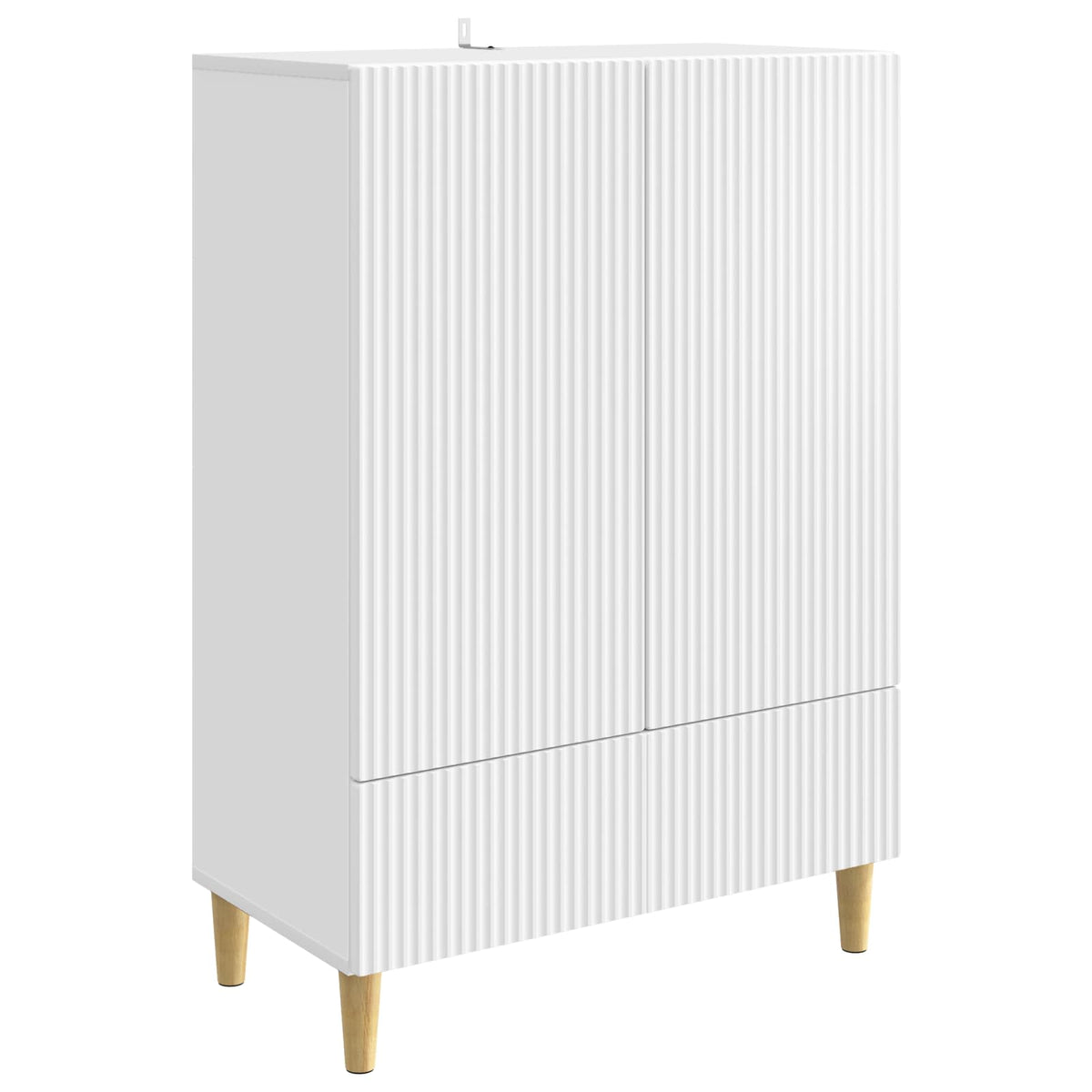 Sideboard Hvid 66 x 34,5 x 95 cm Konstrueret træ